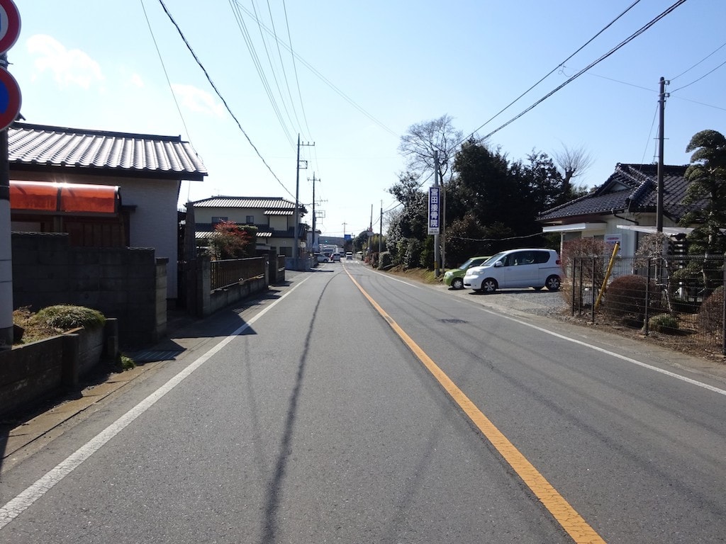 西側公道（旧太田街道）より南方向を撮影！至水戸市方面